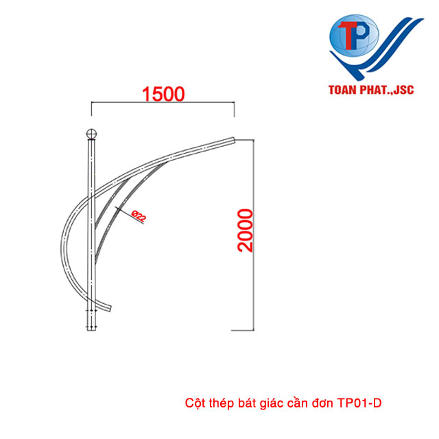 Cột đèn TP01-D