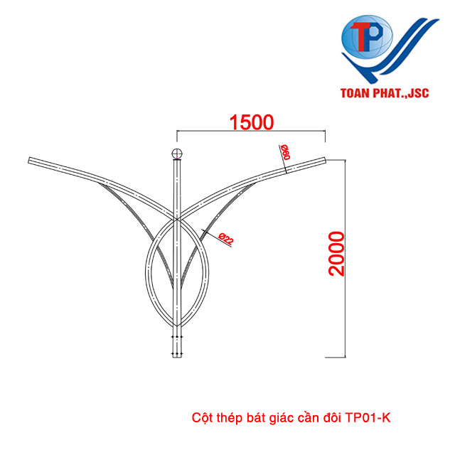 Cột đèn TP01-K