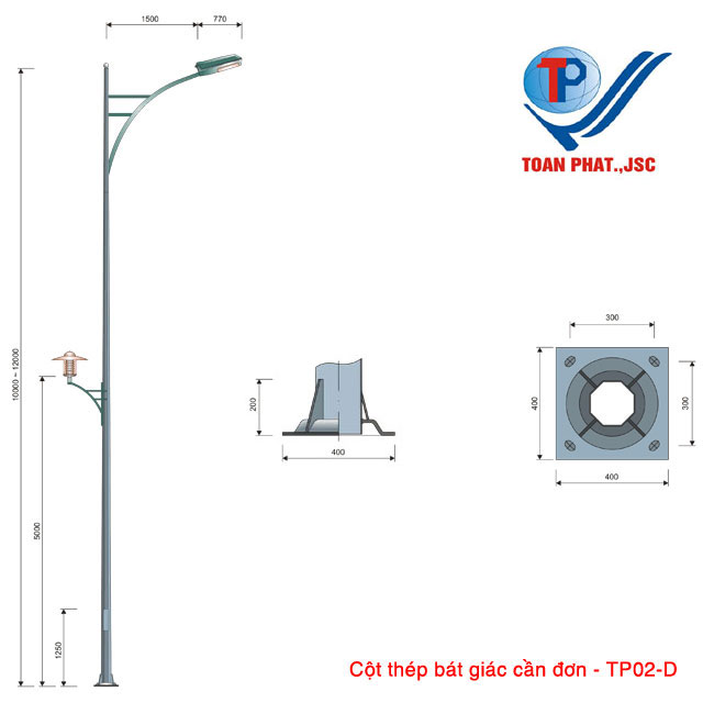 Cột đèn TP02-D