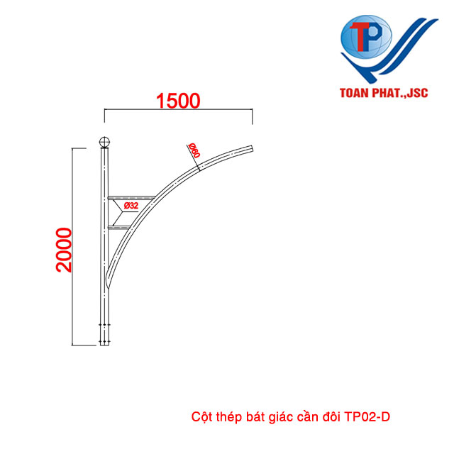 Cột đèn TP02-D