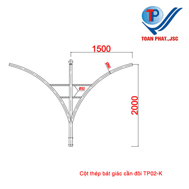 Cột đèn TP02-K