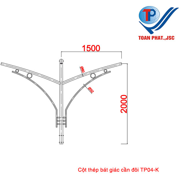 Cột đèn TP04-D