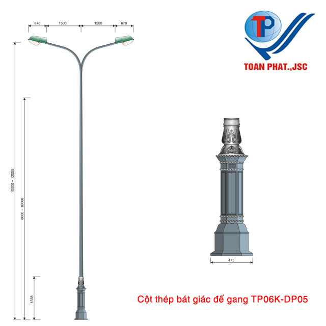 Cột đèn TP06-K-DP05