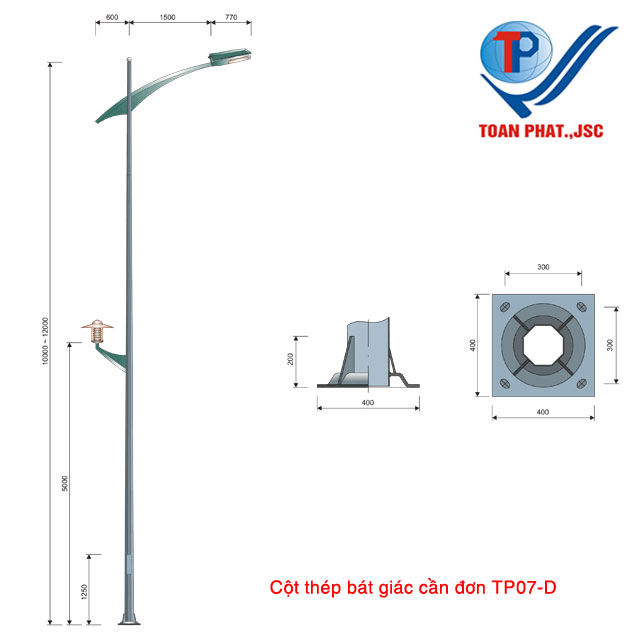 Cột đèn TP07-D