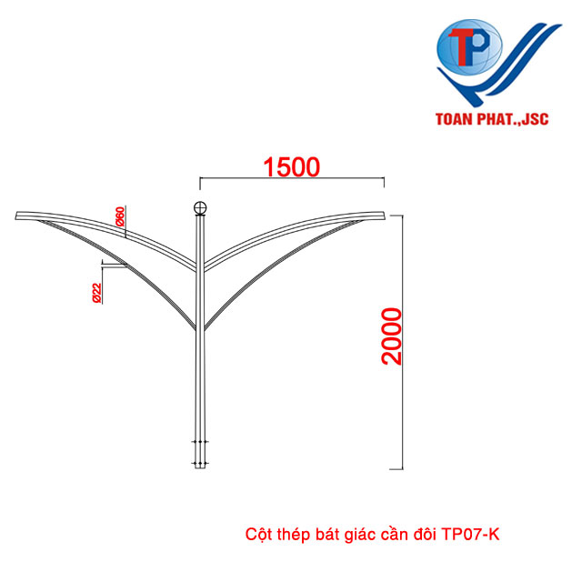 Cột đèn TP07-D