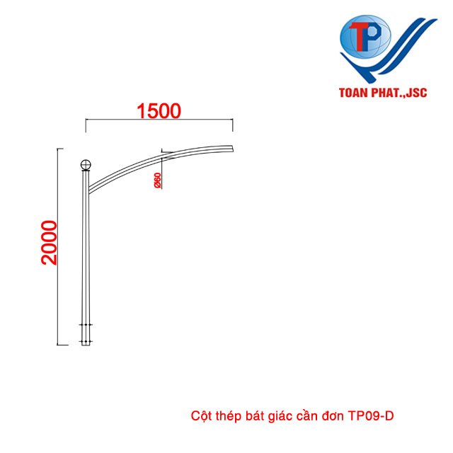 Cột đèn TP09-D