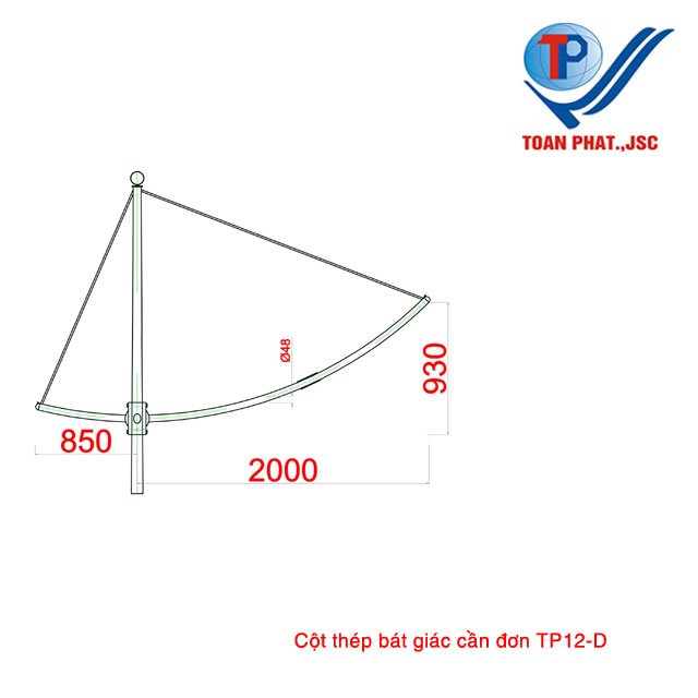 Cột đèn TP12-D