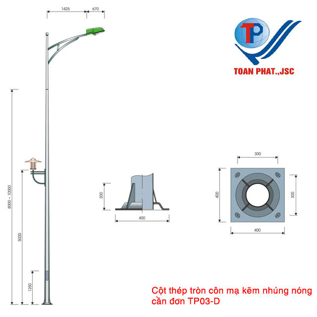 Cột đèn TP03-D