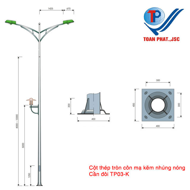 Cột đèn TP03-K