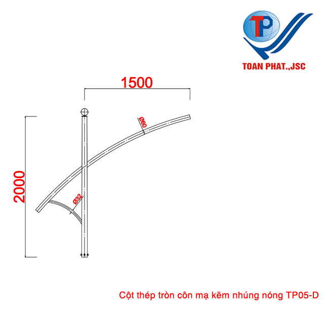 Cột đèn TP05-D-DP01