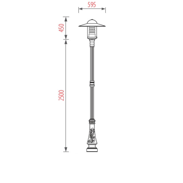 Cột đèn sân vườn TPSV01